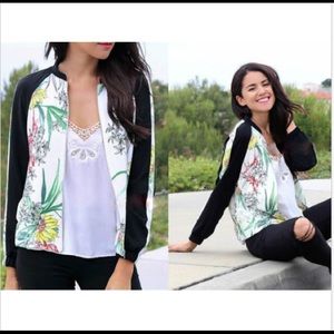 Zara floral jacket
